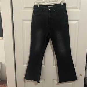 Loft Black Kick Flare Jeans